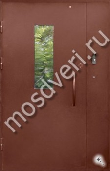 Стальная подъездная дверь со стеклом - купить от производителя Мосдвери Стальная подъездная дверь со стеклом