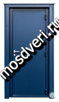 Металлическая синяя дверь - купить от производителя Мосдвери Металлическая синяя дверь