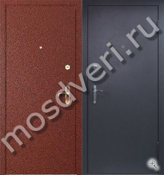 Стандартная металлическая дверь с порошковым окрасом - купить от производителя Мосдвери Стандартная металлическая дверь с порошковым окрасом